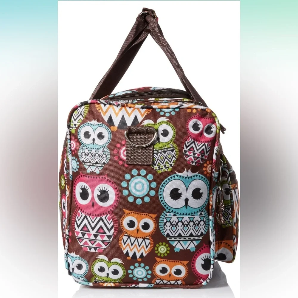 🛍️ NWT Rockland Duffel Bag Owl Print 19-Inch - Picture 3 of 7